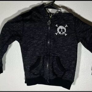Koala Kik Skull Hooded Jacket  “What’s Up” Zip Up Infant Sz 18-24 Months